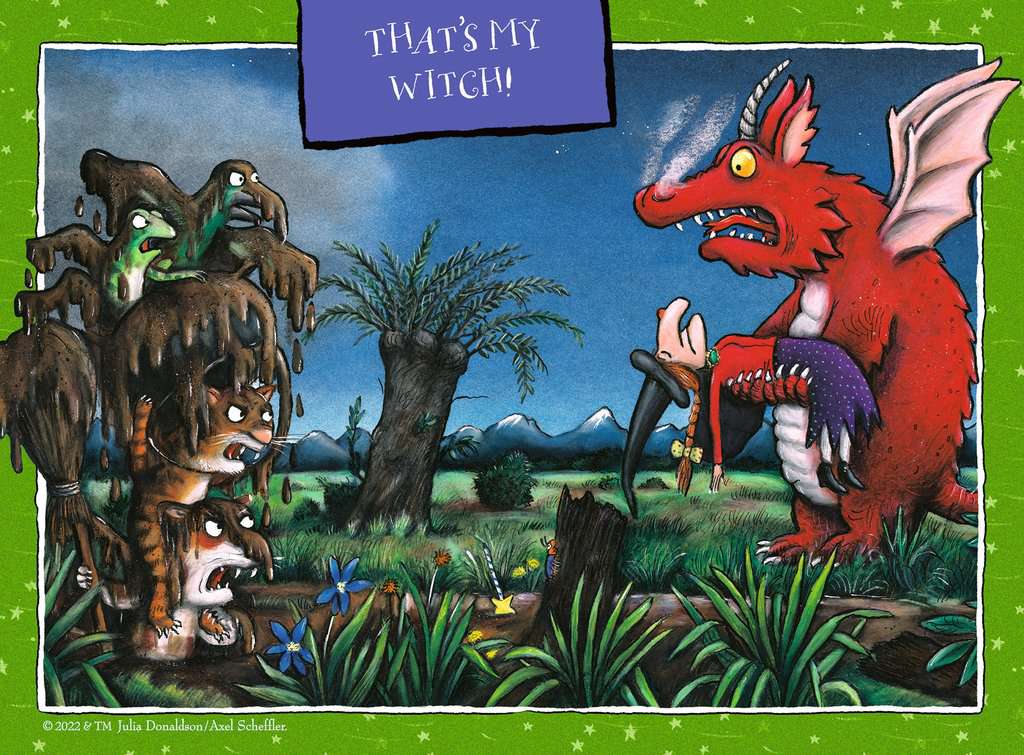 Room on the Broom 4 in a Box - 12, 16, 20 & 24 Piece Jigsaw Puzzles (Ravensburger)