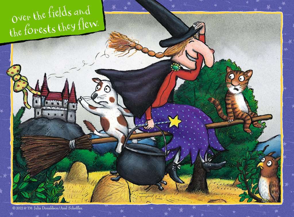 Room on the Broom 4 in a Box - 12, 16, 20 & 24 Piece Jigsaw Puzzles (Ravensburger)