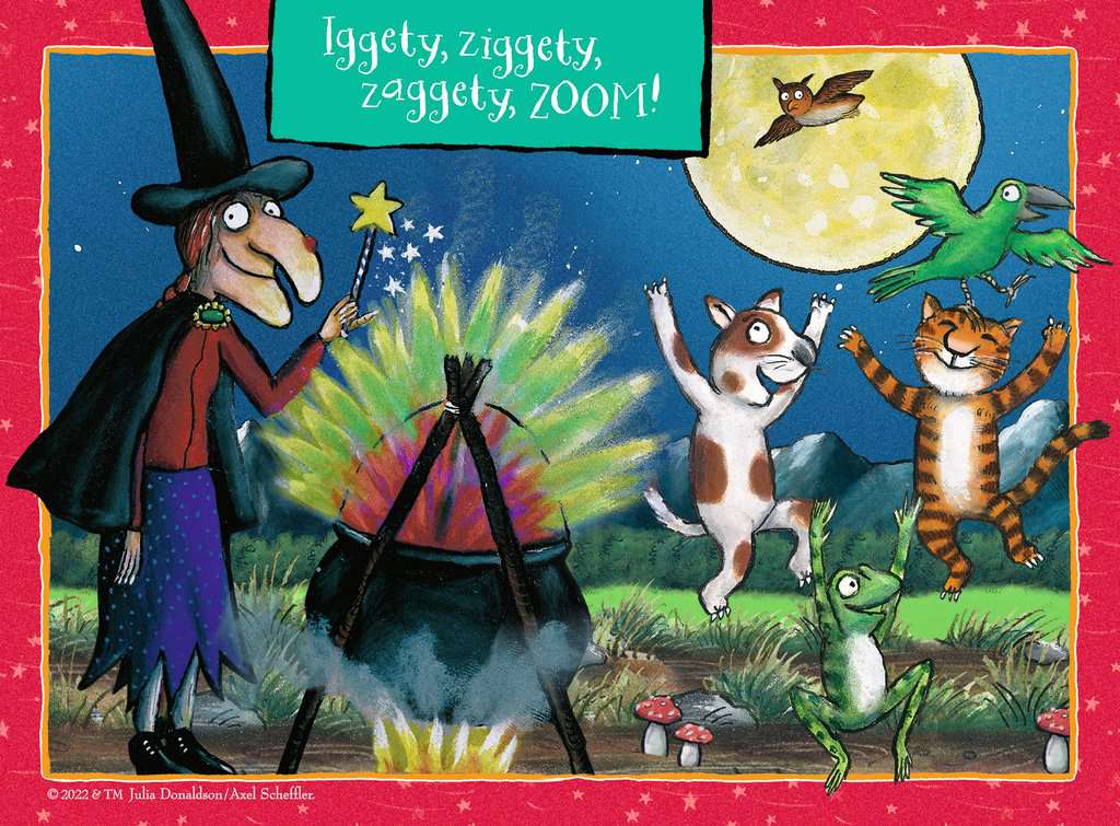 Room on the Broom 4 in a Box - 12, 16, 20 & 24 Piece Jigsaw Puzzles (Ravensburger)