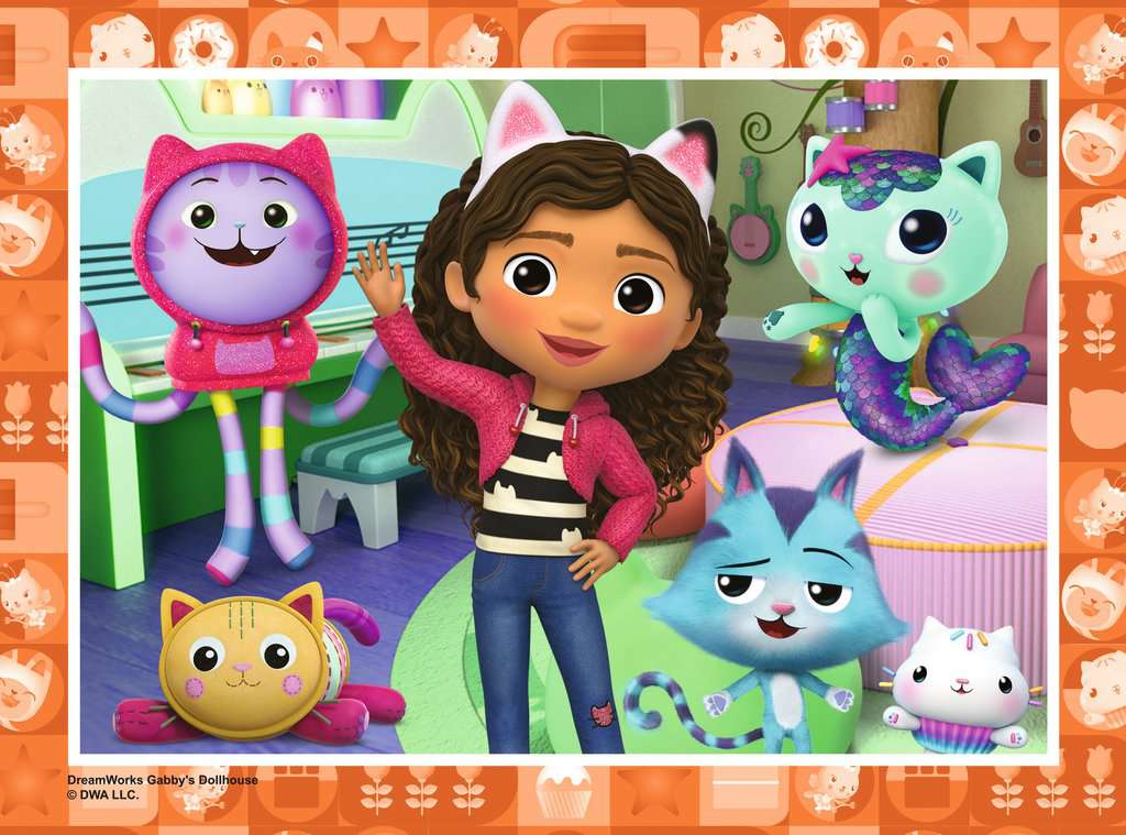 Gabby's Dollhouse 4 in a Box - 12, 16, 20 & 24 Piece Jigsaw Puzzles (Ravensburger)