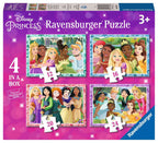 Disney Princess 4 in a Box - 12, 16, 20 & 24 Piece Jigsaw Puzzles (Ravensburger) - Image 5
