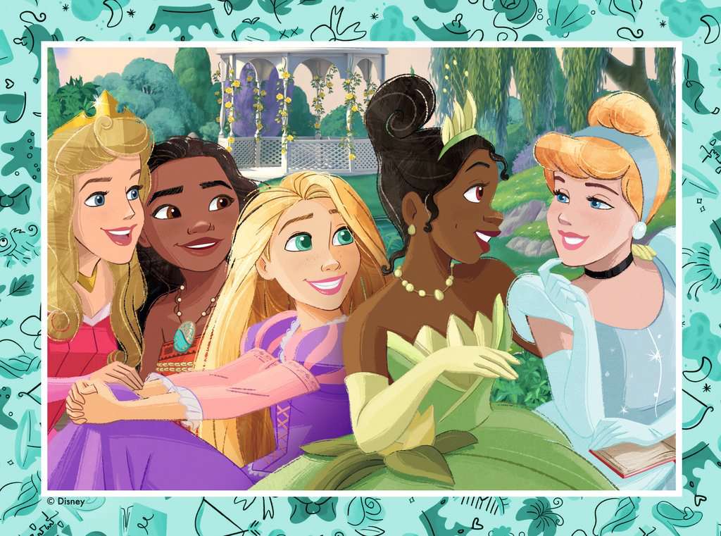 Disney Princess 4 in a Box - 12, 16, 20 & 24 Piece Jigsaw Puzzles (Ravensburger) - Image 2