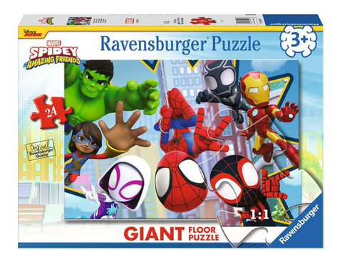 Marvel Spidey and His Amazing Friends Giant Floor Puzzle - 24 Piece Jigsaw Puzzle (Ravensburger)