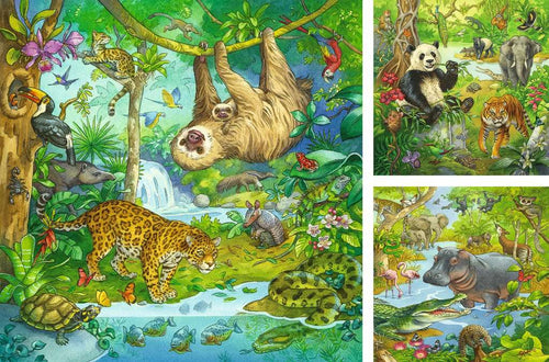 Ravensburger Jungle Animals 3x49 Piece Jigsaw Puzzle (Ravensburger) - Image 2