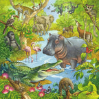 Ravensburger Jungle Animals 3x49 Piece Jigsaw Puzzle (Ravensburger)