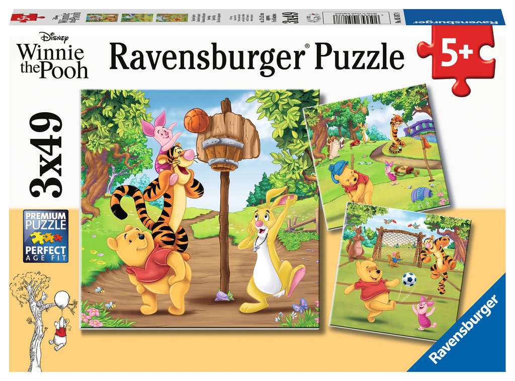 Disney Winnie the Pooh 3x49 Piece Jigsaw Puzzle (Ravensburger)