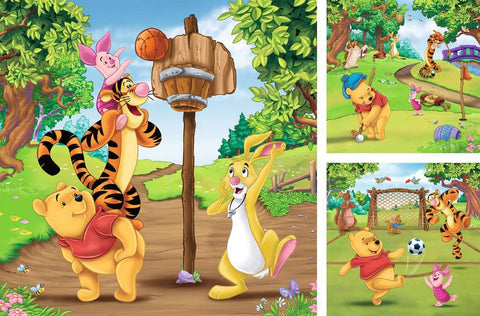 Artwork: Disney Winnie the Pooh 3x49 Piece Jigsaw Puzzle (Ravensburger)