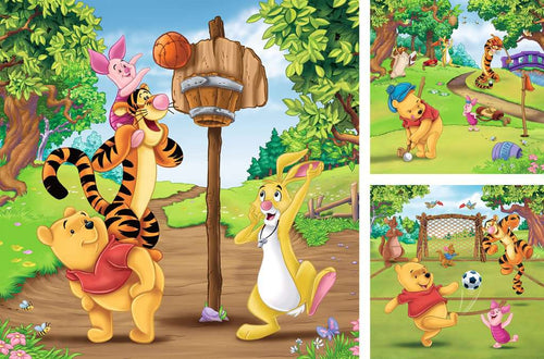 Disney Winnie the Pooh 3x49 Piece Jigsaw Puzzle (Ravensburger) - Image 2