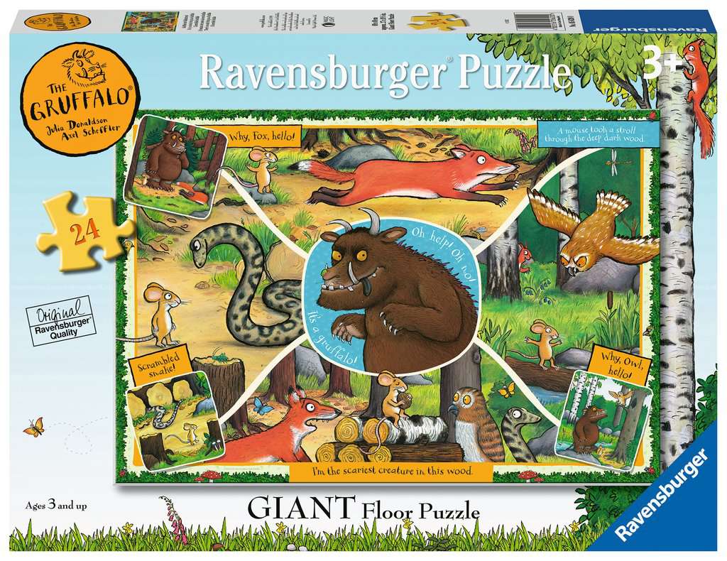 The Gruffalo Giant Floor Puzzle - 24 Piece Jigsaw Puzzle (Ravensburger) - Completed Puzzle