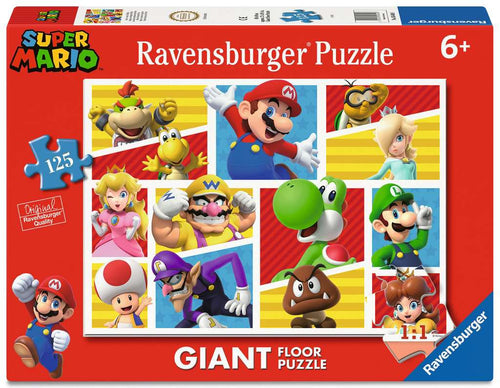 Super Mario Characters - 125 Piece Giant Floor Jigsaw Puzzle (Ravensburger) - Completed Puzzle