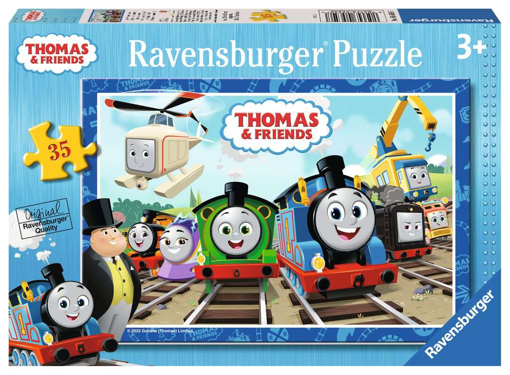 Thomas & Friends Trainyard Fun - 35 Piece Jigsaw Puzzle (Ravensburger) - Completed Puzzle