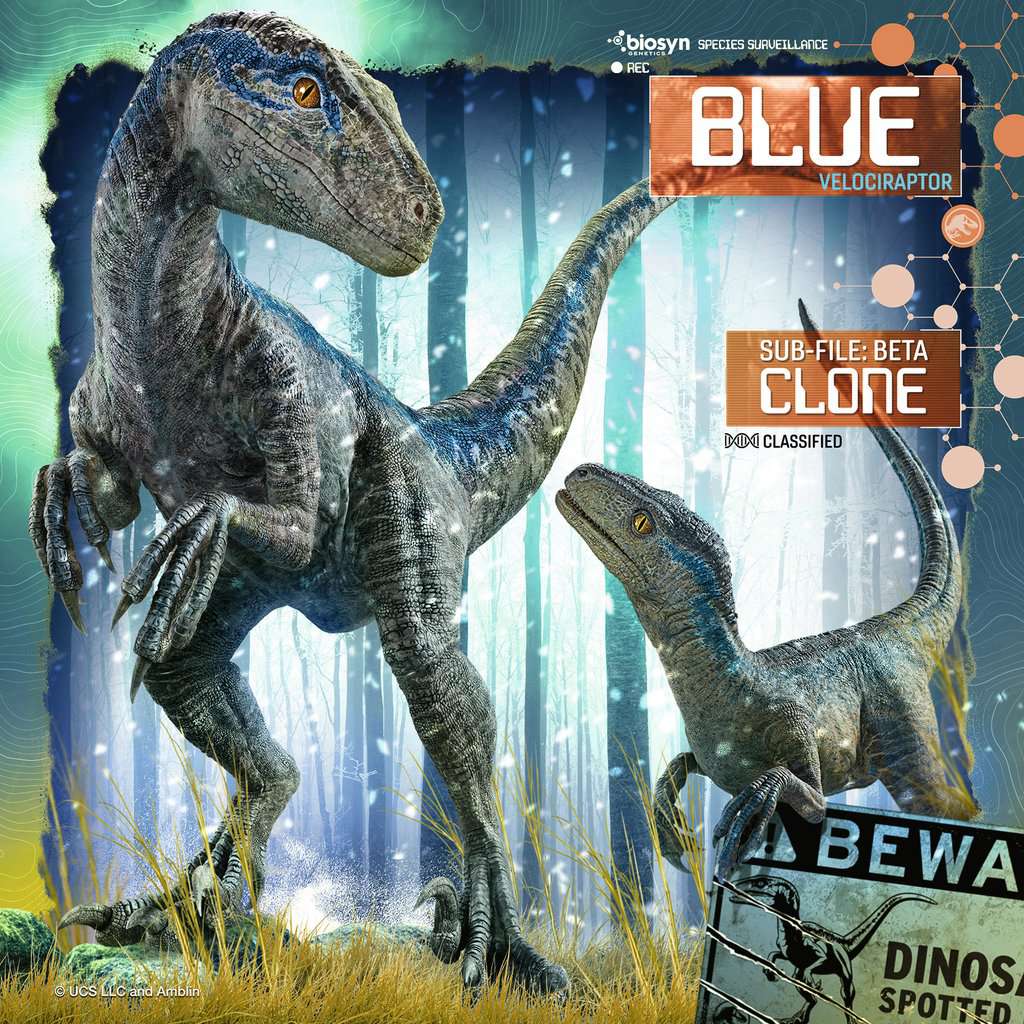 Jurassic World Dominion - Blue & Co - 3x49 Piece Jigsaw Puzzle (Ravensburger) - Image 2