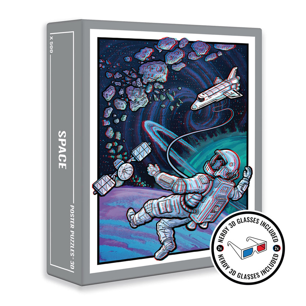 Box, turned right: Space 3D – 500 Piece Jigsaw Puzzle (Cloudberries)