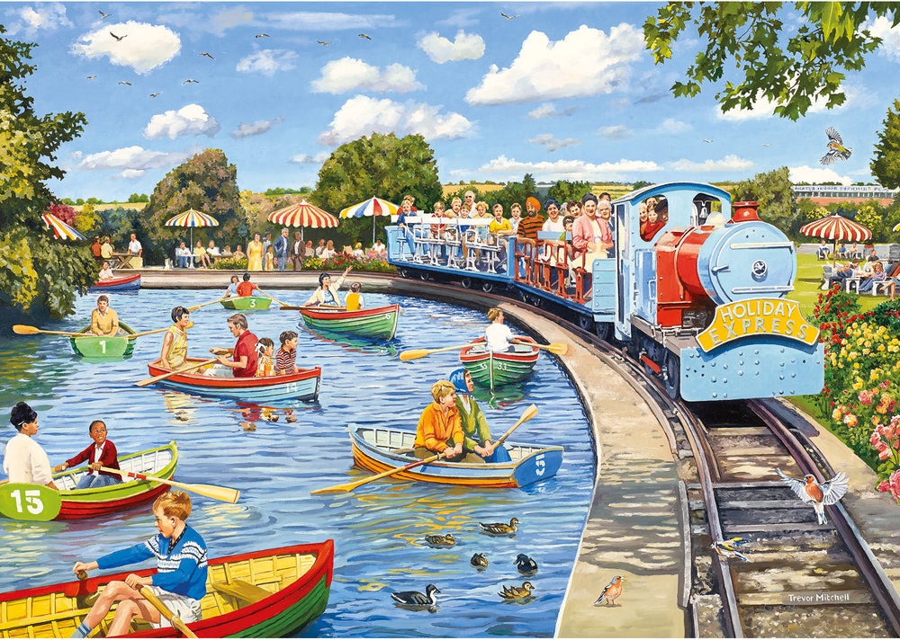 Artwork, puzzle 2 of 4: Wish you Were Here – 4 x 500 Piece Jigsaw Puzzles (Gibsons)