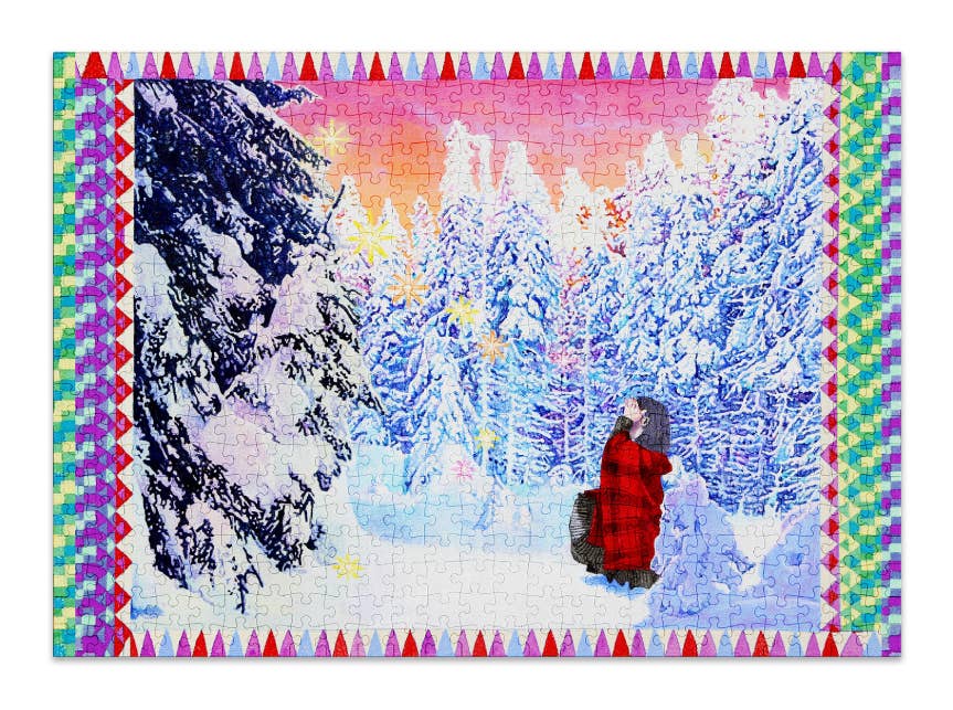 Snow – 500 Piece Jigsaw Puzzle (Cloudberries)