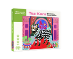 Black Lion, Black Ribbon by Tsz Kam – 1000 Piece Jigsaw Puzzle (Pomegranate)