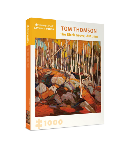 The Birch Grove, Autumn by Tom Thomson – 1000 Piece Jigsaw Puzzle (Pomegranate) - Completed Puzzle
