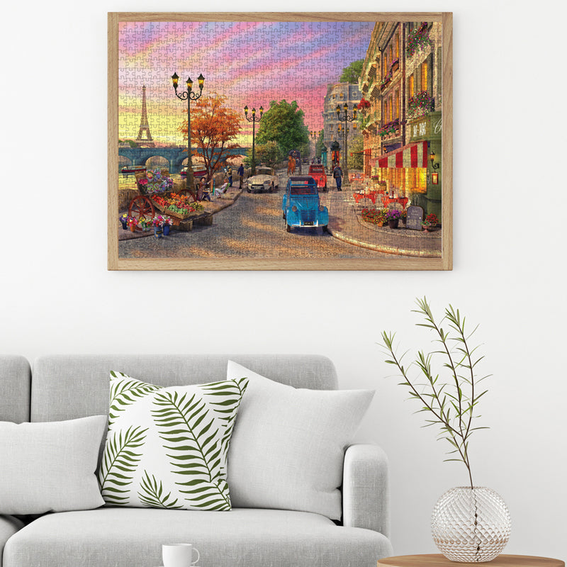 In use: Seine Sunset – 1000 Piece Jigsaw Puzzle (Anatolian)