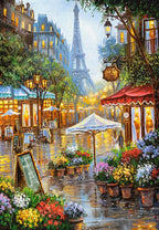 Artwork: Puzzle Spring Flowers, Paris – 1000 Piece Jigsaw Puzzle (Castorland)