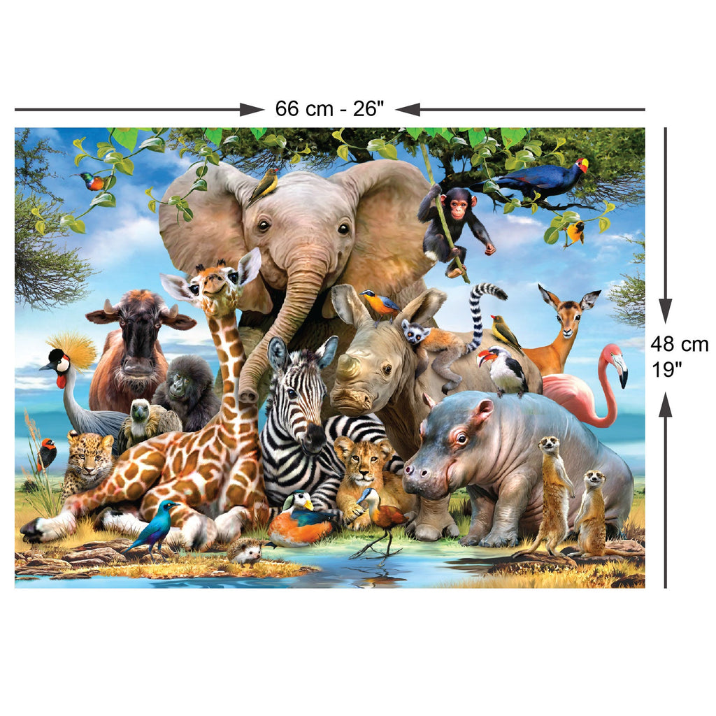 Size guide: Africa Smile – 1000 Piece Jigsaw Puzzle (Anatolian)
