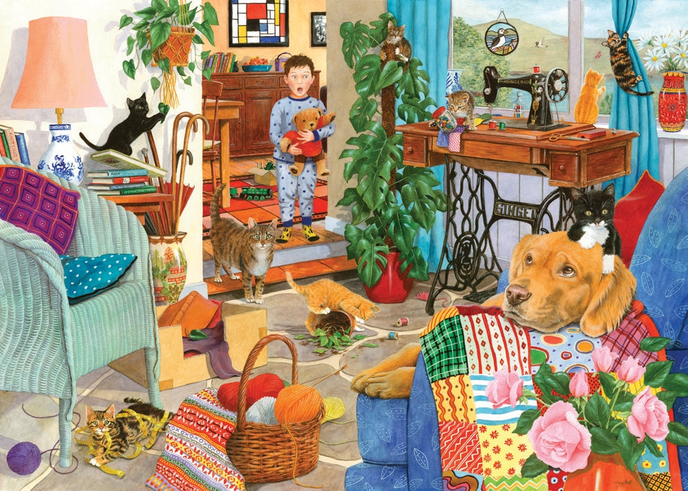 Kitten Chaos – 1000 Piece Jigsaw Puzzle (HOP)