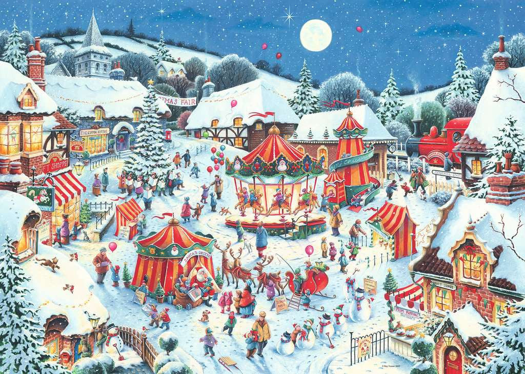 Christmas Funfair - 1000 Piece Jigsaw Puzzle (FX Schmid)