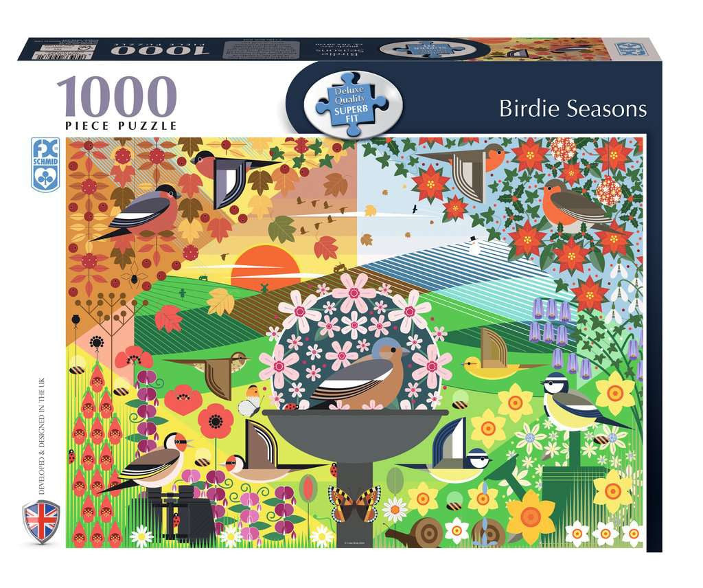 Birdie Seasons - 1000 Piece Jigsaw Puzzle (FX Schmid - Ravensburger)