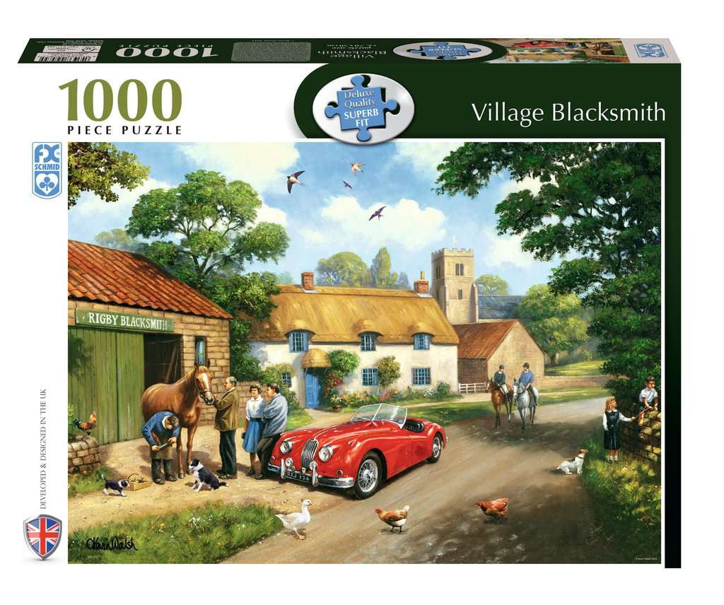 Village Blacksmith by Kevin Walsh - 1000 Piece Jigsaw Puzzle (FX Schmid - Ravensburger)