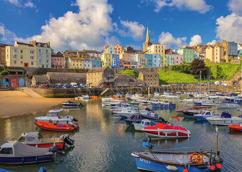 Artwork: Tenby Harbour, Wales - 1000 Piece Jigsaw Puzzle (Ravensburger)