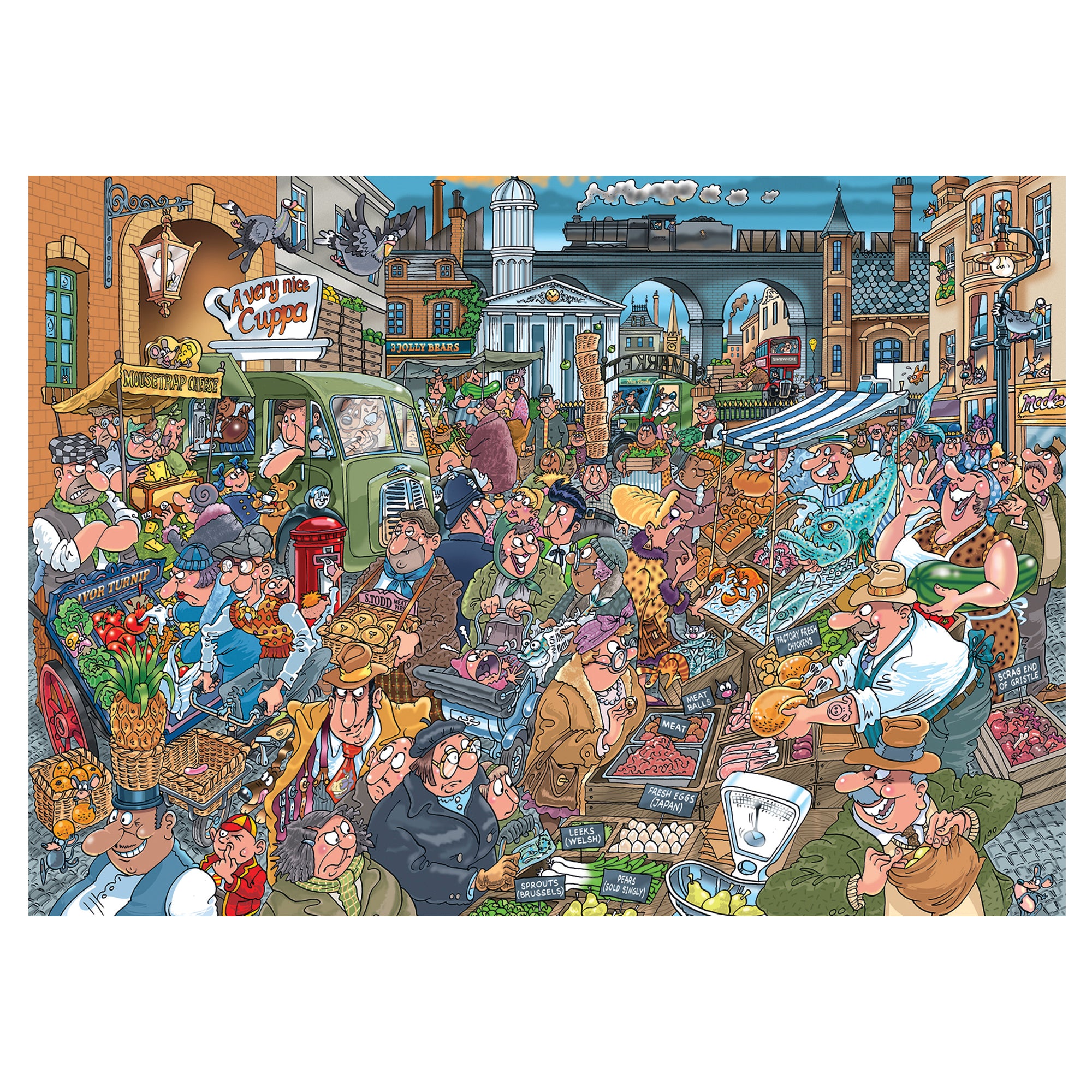 Wasgij Destiny 26: Organic Overload – 1000 Piece Jigsaw Puzzle (Wasgij)