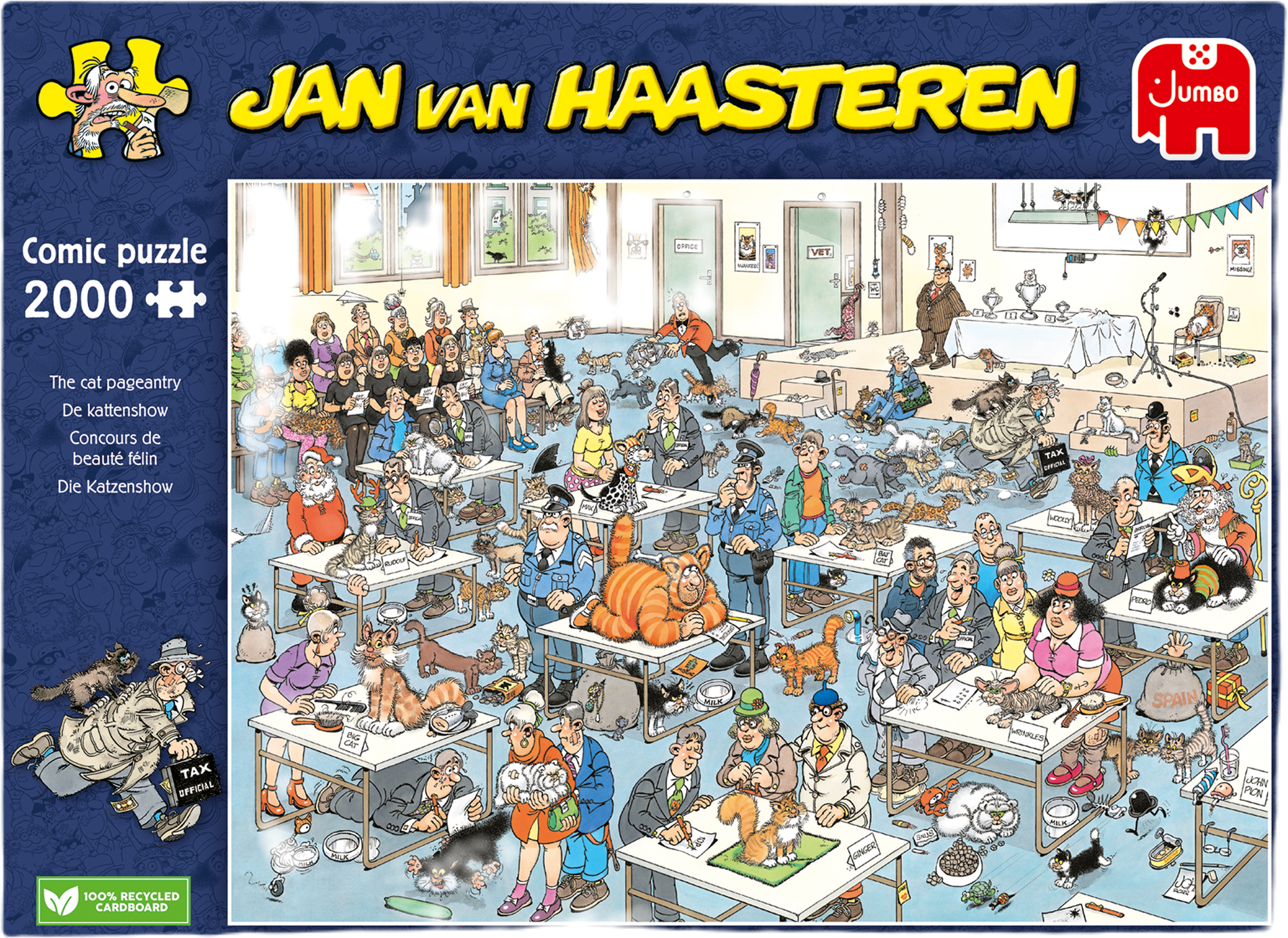 The Cat Pageantry by Jan Van Haasteren – 2000 Piece Jigsaw Puzzle (Jan Van Haasteren)