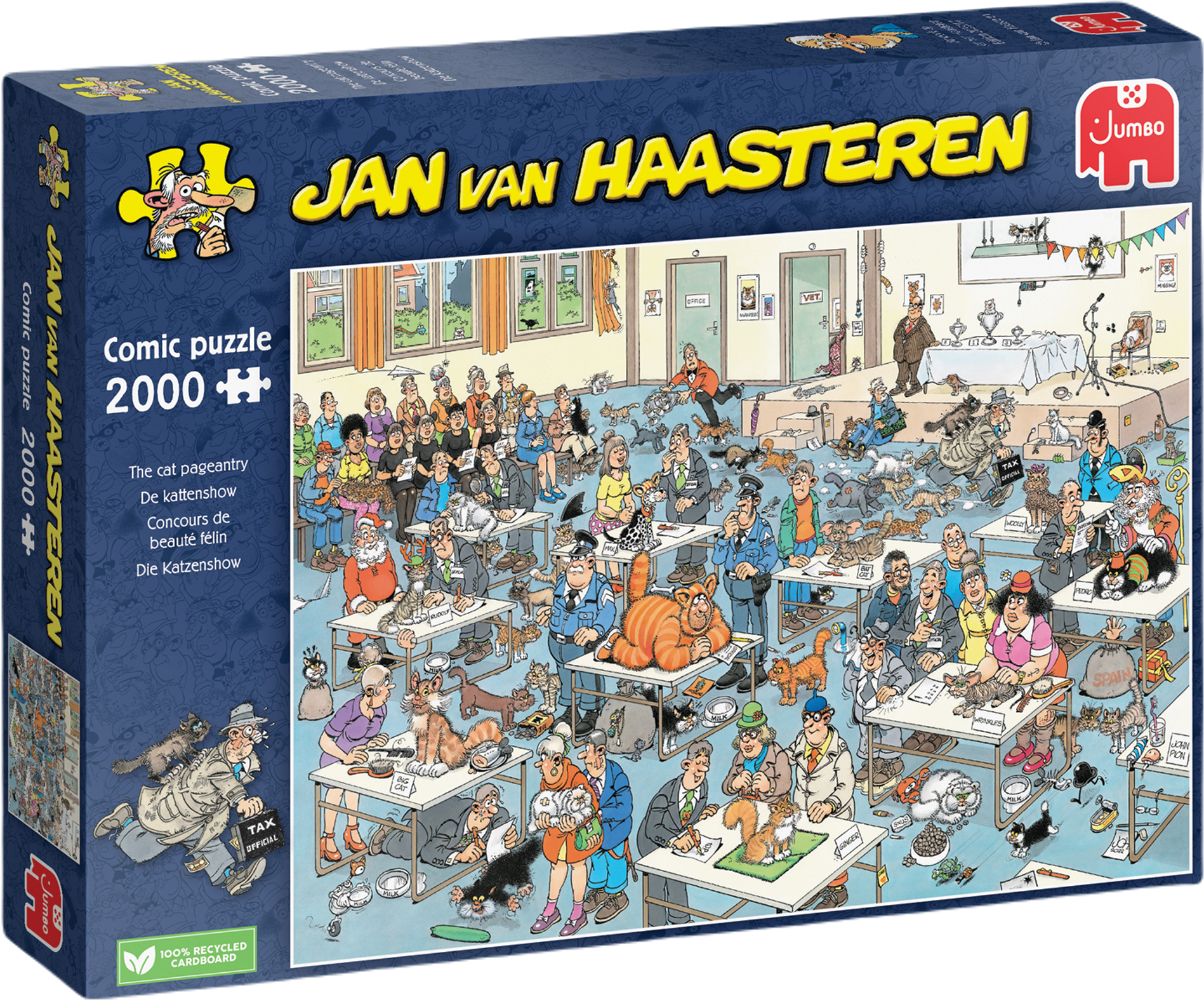 The Cat Pageantry by Jan Van Haasteren – 2000 Piece Jigsaw Puzzle (Jan Van Haasteren)