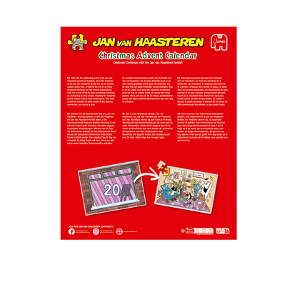 Jan Van Haasteren - Advent Calendar - 24 x 54 Piece Jigsaw Puzzles