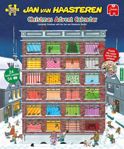 Jan Van Haasteren - Advent Calendar - 24 x 54 Piece Jigsaw Puzzles