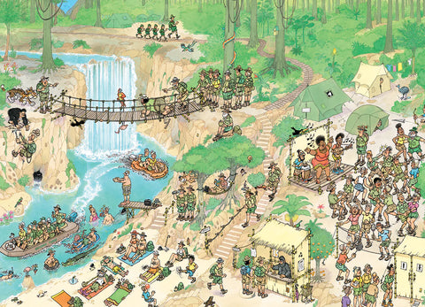 Artwork: Jungle Tours by Jan van Haasteren – 1000 Piece Jigsaw Puzzle (Jan van Haasteren)