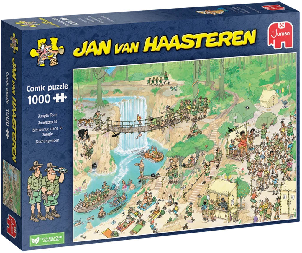 Jungle Tours by Jan van Haasteren – 1000 Piece Jigsaw Puzzle (Jan van Haasteren)