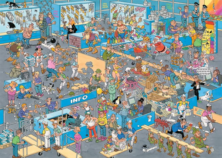 How Not to DIY by Jan Van Haasteren – 2 x 1000 Piece Jigsaw Puzzle (Jan Van Haasteren)