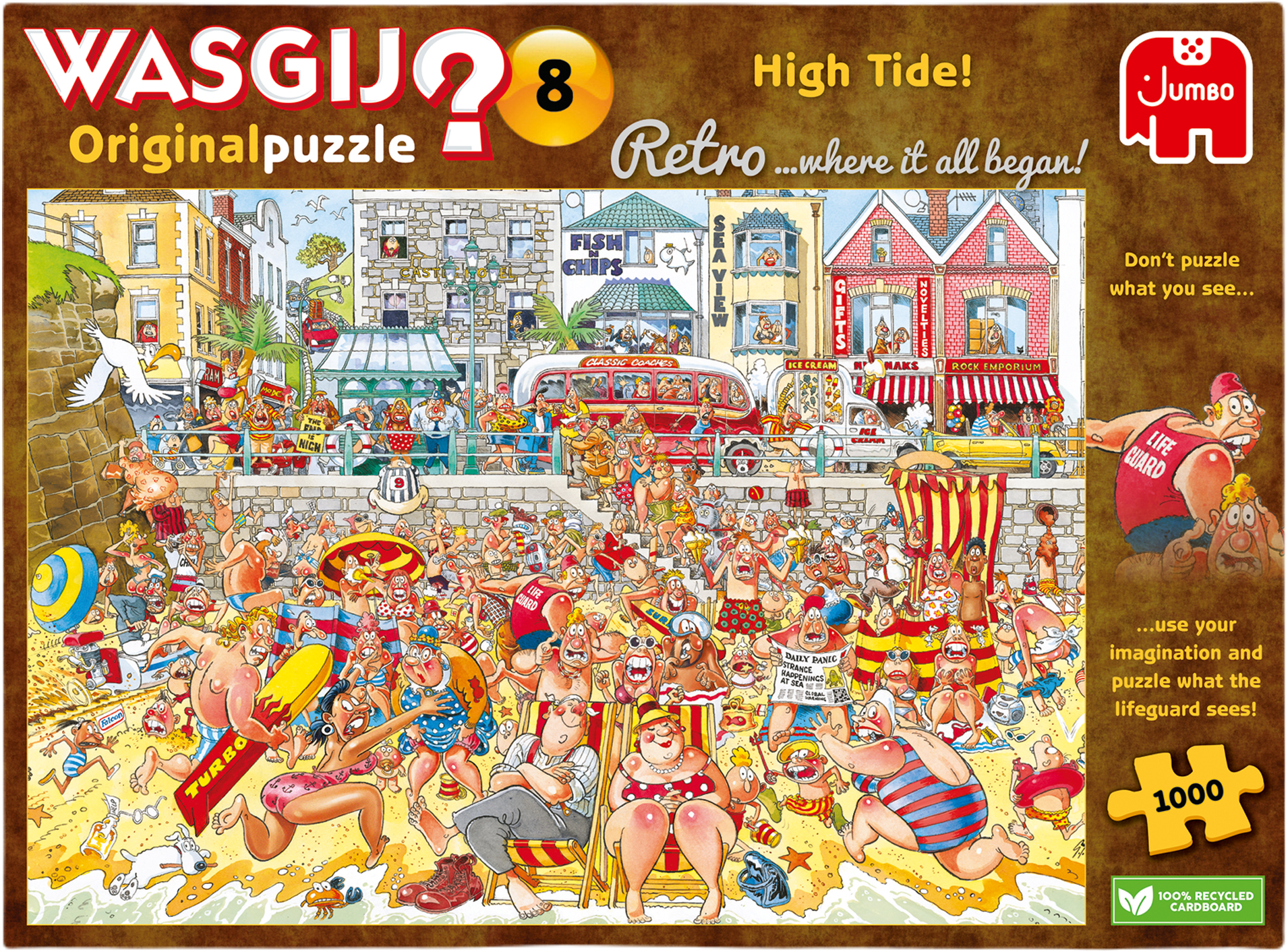 Wasgij Retro - Original 8 - High Tide! - 1000 Piece Jigsaw Puzzle – 🧩 ...