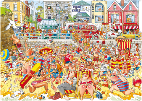 Artwork: Wasgij Original 8: High Tide! – 1000 Piece Jigsaw Puzzle (Wasgij)