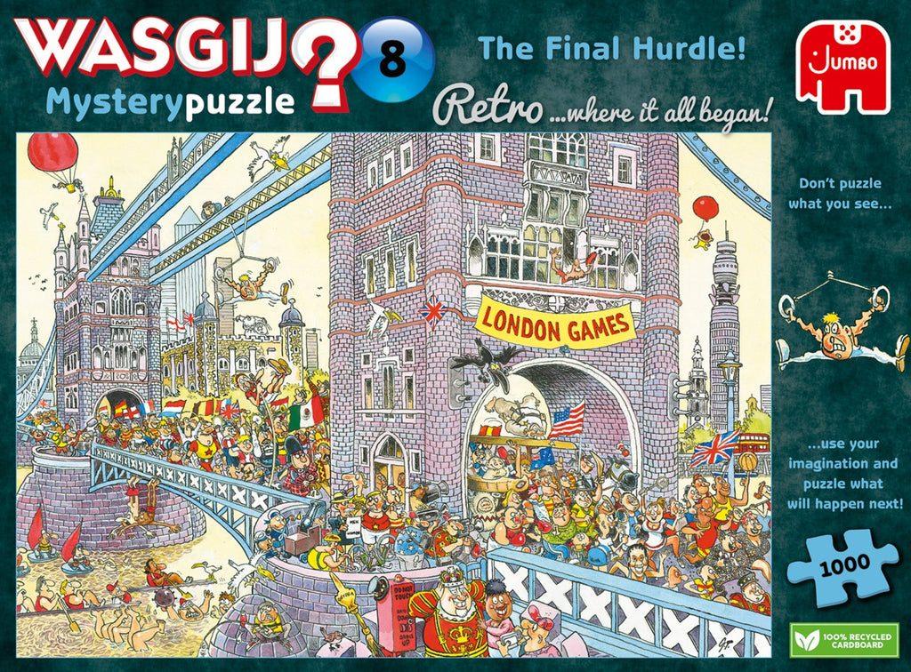 Wasgij Retro Mystery 8: The Final Hurdle – 1000 Piece Jigsaw Puzzle (Wasgij)