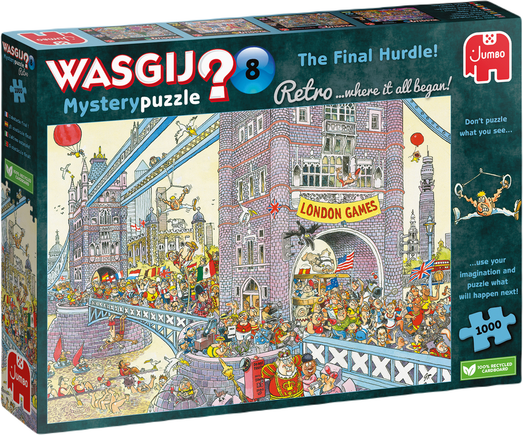 Wasgij Retro Mystery 8: The Final Hurdle – 1000 Piece Jigsaw Puzzle (Wasgij)
