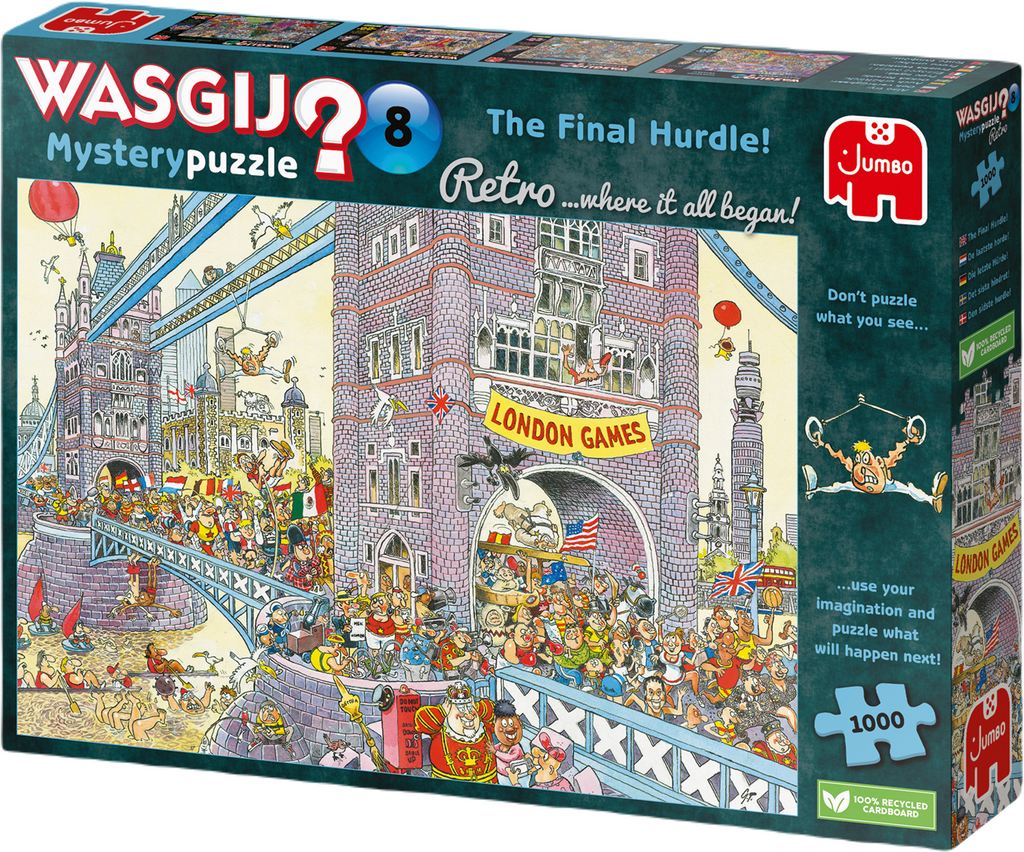 Wasgij Retro Mystery 8: The Final Hurdle – 1000 Piece Jigsaw Puzzle (Wasgij)