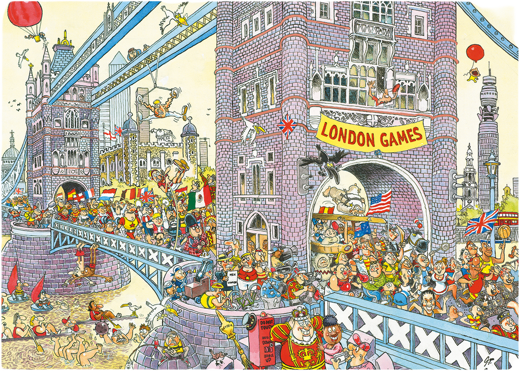 Wasgij Retro Mystery 8: The Final Hurdle – 1000 Piece Jigsaw Puzzle (Wasgij)