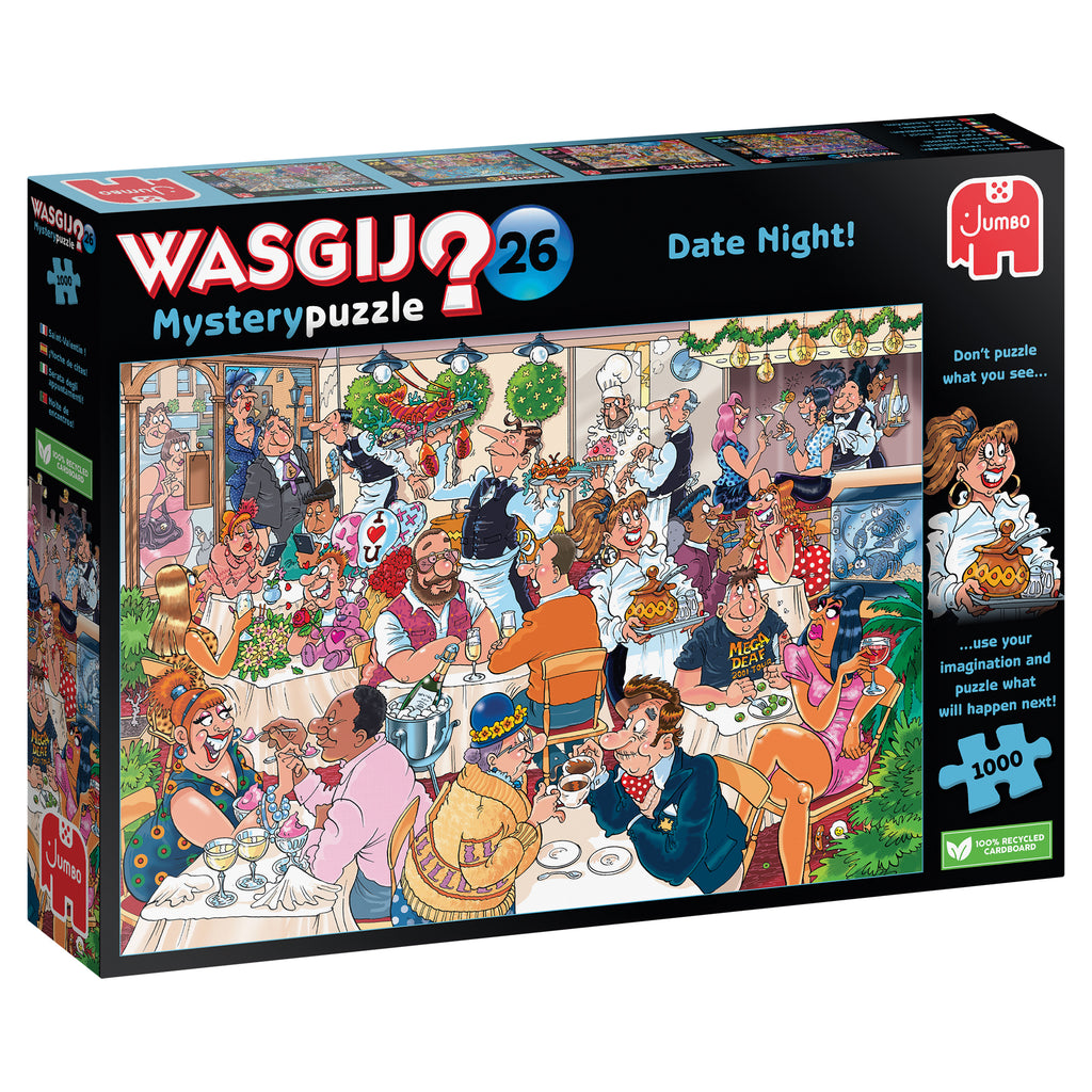 Wasgij Mystery 26: Date Night! – 1000 Piece Jigsaw Puzzle (Wasgij)
