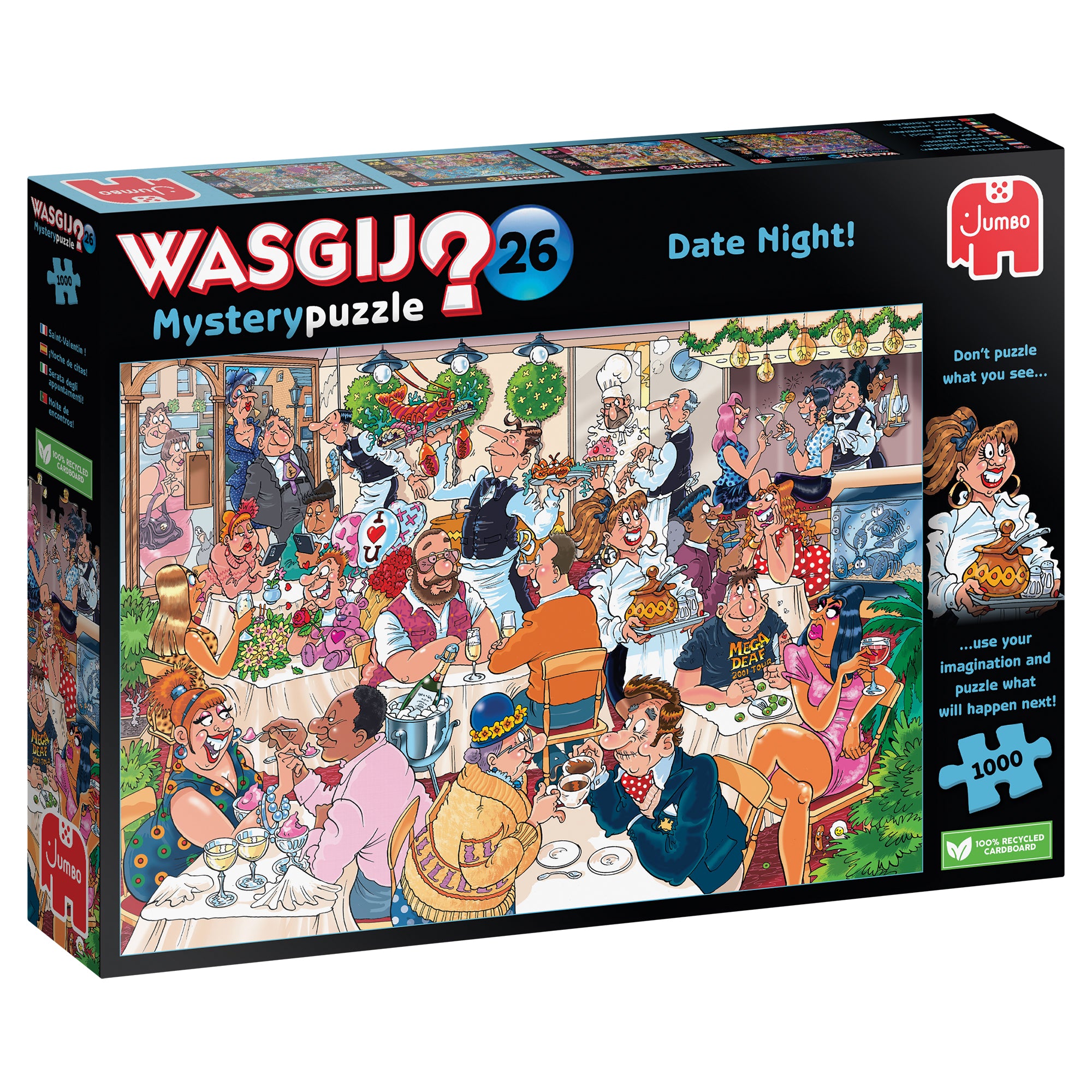 Wasgij Mystery 26: Date Night! – 1000 Piece Jigsaw Puzzle (Wasgij)
