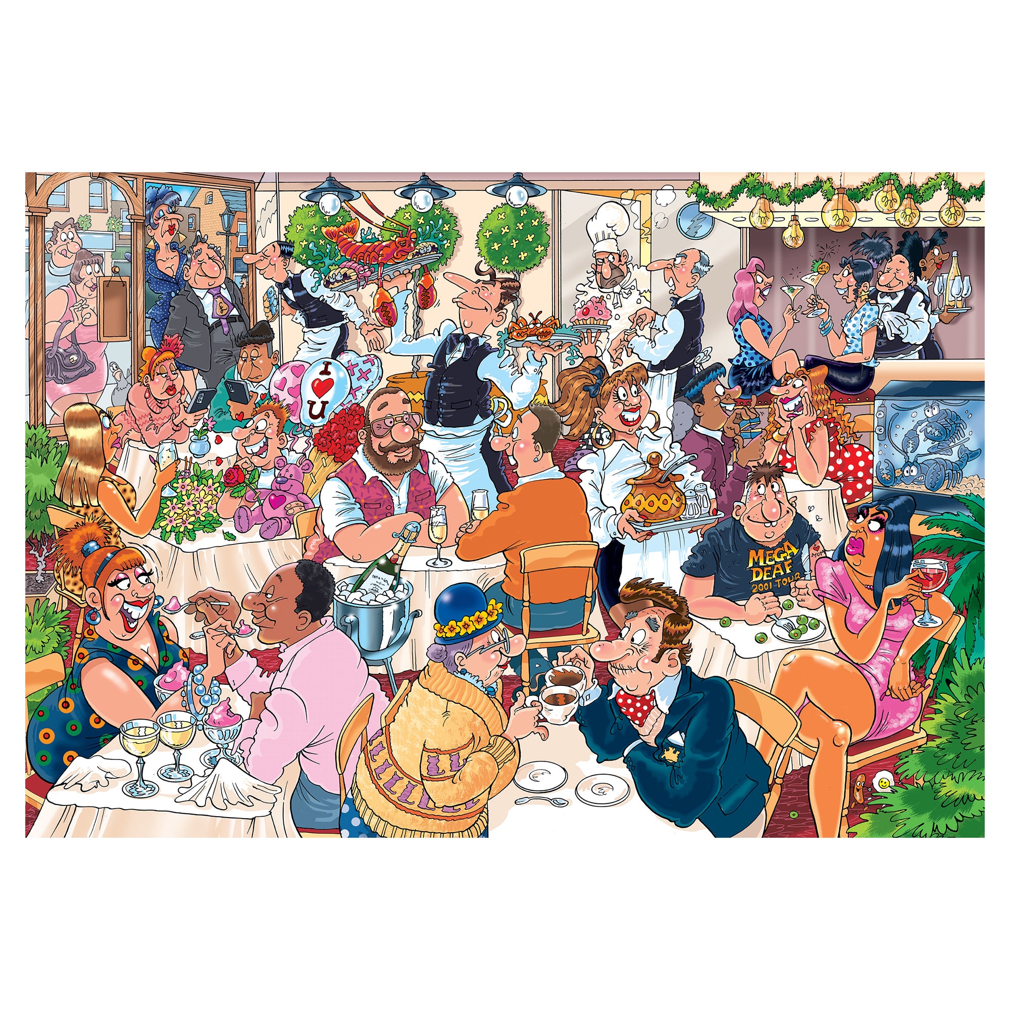 Wasgij Mystery 26: Date Night! – 1000 Piece Jigsaw Puzzle (Wasgij)