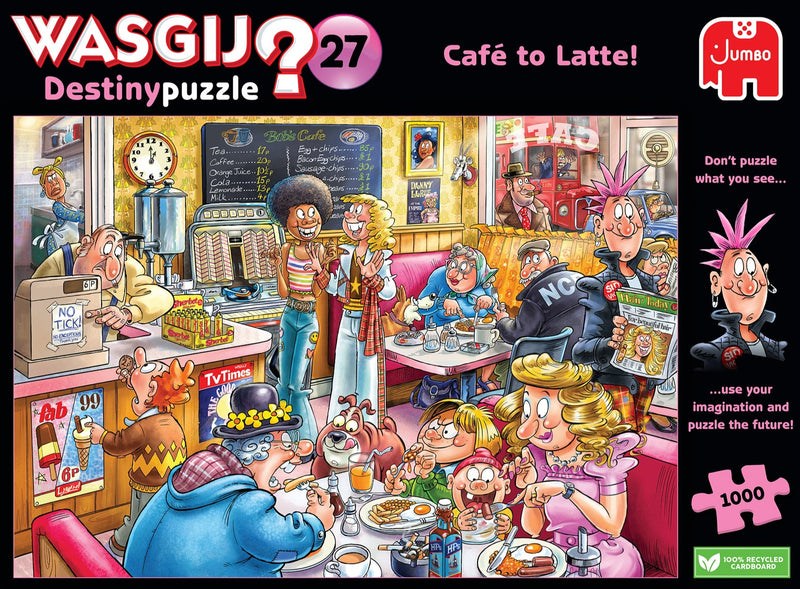 Wasgij Destiny 27: Café to Latte – 1000 Piece Jigsaw Puzzle (Wasgij)