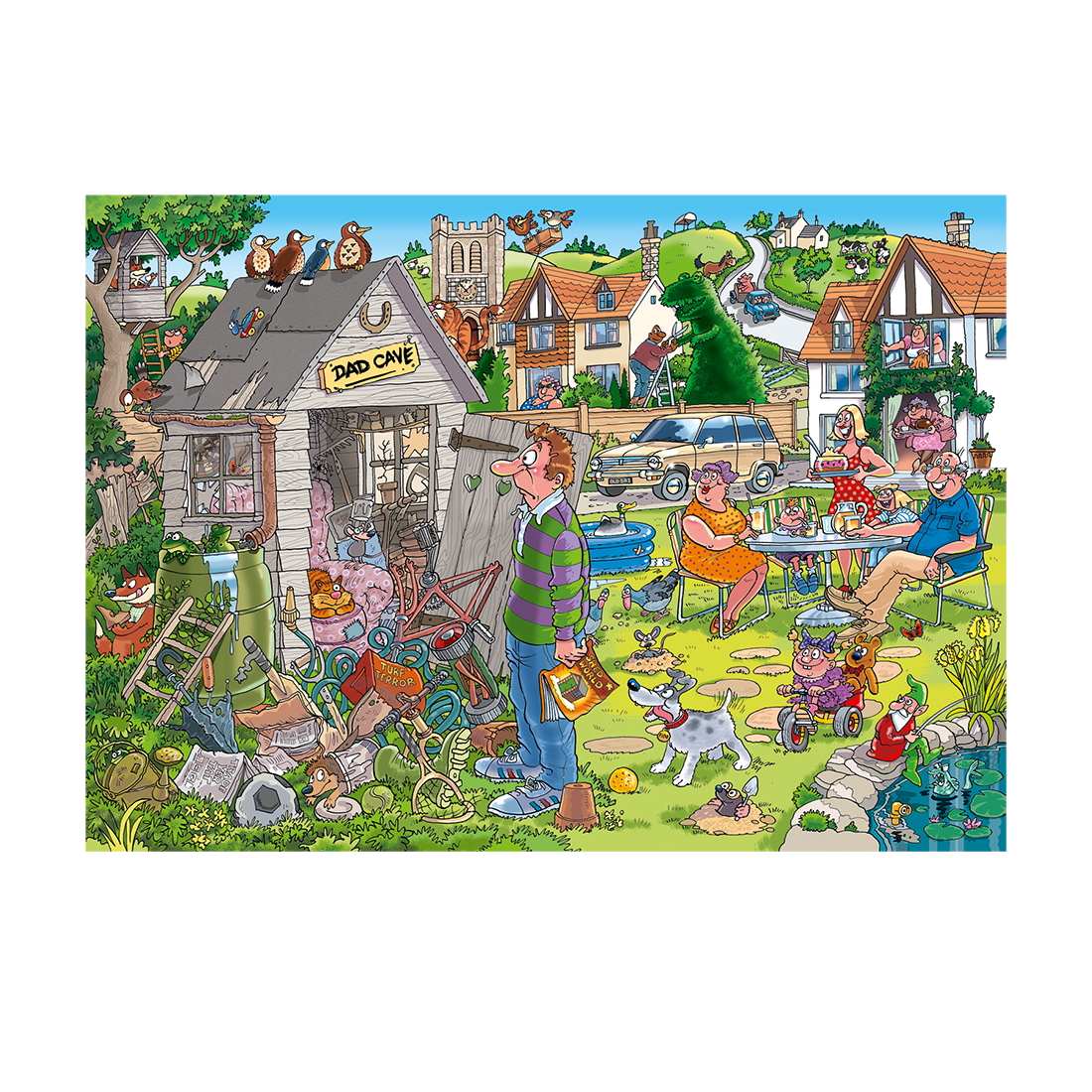 Wasgij Destiny 28: Dad Cave – 1000 Piece Jigsaw Puzzle (Wasgij)