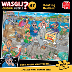 Wasgij Original 47: Boating Bedlam! – 1000 Piece Jigsaw Puzzle (Wasgij)
