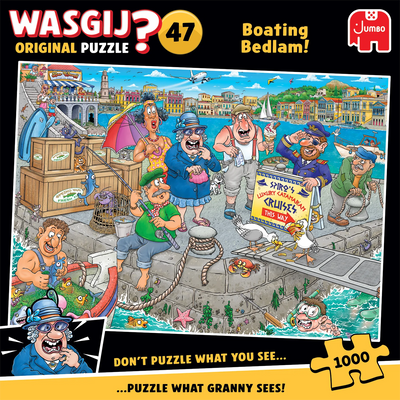 Wasgij Original 47: Boating Bedlam! – 1000 Piece Jigsaw Puzzle (Wasgij)